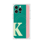 プレミアムスクエアケース with MagSafe［ オリジナル - initial color line - K green ］