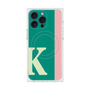 プレミアムスクエアケース with MagSafe［ オリジナル - initial color line - K green ］