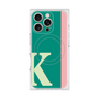 プレミアムスクエアケース with MagSafe［ オリジナル - initial color line - K green ］