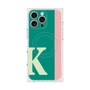 プレミアムスクエアケース with MagSafe［ オリジナル - initial color line - K green ］