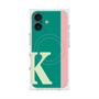 プレミアムスクエアケース with MagSafe［ オリジナル - initial color line - K green ］