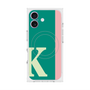 プレミアムスクエアケース with MagSafe［ オリジナル - initial color line - K green ］
