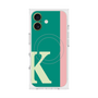 プレミアムスクエアケース with MagSafe［ オリジナル - initial color line - K green ］