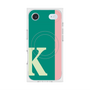 プレミアムスクエアケース with MagSafe［ オリジナル - initial color line - K green ］