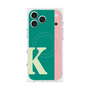 プレミアムスクエアケース with MagSafe［ オリジナル - initial color line - K green ］