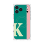 プレミアムスクエアケース with MagSafe［ オリジナル - initial color line - K green ］