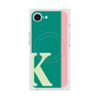 プレミアムスクエアケース with MagSafe［ オリジナル - initial color line - K green ］