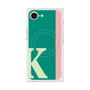 プレミアムスクエアケース with MagSafe［ オリジナル - initial color line - K green ］