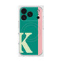 プレミアムスクエアケース with MagSafe［ オリジナル - initial color line - K green ］