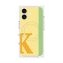 プレミアムスクエアケース with MagSafe［ オリジナル - initial color line - K yellow ］