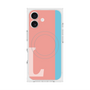 プレミアムスクエアケース with MagSafe［ オリジナル - initial color line - L pink ］