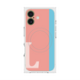 プレミアムスクエアケース with MagSafe［ オリジナル - initial color line - L pink ］