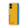 プレミアムスクエアケース with MagSafe［ オリジナル - initial color line - L orange ］