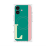 プレミアムスクエアケース with MagSafe［ オリジナル - initial color line - L green ］