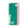 プレミアムスクエアケース with MagSafe［ オリジナル - initial color line - L green ］