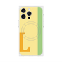 プレミアムスクエアケース with MagSafe［ オリジナル - initial color line - L yellow ］