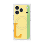 プレミアムスクエアケース with MagSafe［ オリジナル - initial color line - L yellow ］
