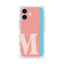 プレミアムスクエアケース with MagSafe［ オリジナル - initial color line - M pink ］