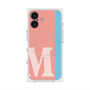 プレミアムスクエアケース with MagSafe［ オリジナル - initial color line - M pink ］