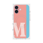 プレミアムスクエアケース with MagSafe［ オリジナル - initial color line - M pink ］