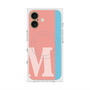 プレミアムスクエアケース with MagSafe［ オリジナル - initial color line - M pink ］