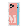 プレミアムスクエアケース with MagSafe［ オリジナル - initial color line - M pink ］