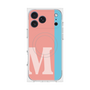 プレミアムスクエアケース with MagSafe［ オリジナル - initial color line - M pink ］