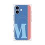 プレミアムスクエアケース with MagSafe［ オリジナル - initial color line - M blue ］