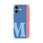 プレミアムスクエアケース with MagSafe［ オリジナル - initial color line - M blue ］