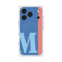 プレミアムスクエアケース with MagSafe［ オリジナル - initial color line - M blue ］