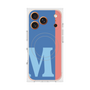 プレミアムスクエアケース with MagSafe［ オリジナル - initial color line - M blue ］