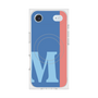プレミアムスクエアケース with MagSafe［ オリジナル - initial color line - M blue ］