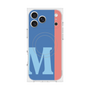 プレミアムスクエアケース with MagSafe［ オリジナル - initial color line - M blue ］