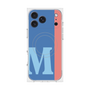プレミアムスクエアケース with MagSafe［ オリジナル - initial color line - M blue ］