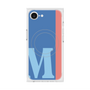 プレミアムスクエアケース with MagSafe［ オリジナル - initial color line - M blue ］