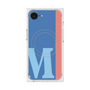 プレミアムスクエアケース with MagSafe［ オリジナル - initial color line - M blue ］
