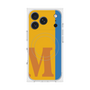 プレミアムスクエアケース with MagSafe［ オリジナル - initial color line - M orange ］