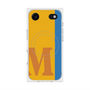 プレミアムスクエアケース with MagSafe［ オリジナル - initial color line - M orange ］