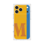 プレミアムスクエアケース with MagSafe［ オリジナル - initial color line - M orange ］