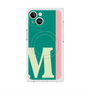 プレミアムスクエアケース with MagSafe［ オリジナル - initial color line - M green ］