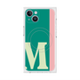 プレミアムスクエアケース with MagSafe［ オリジナル - initial color line - M green ］