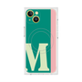 プレミアムスクエアケース with MagSafe［ オリジナル - initial color line - M green ］