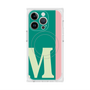 プレミアムスクエアケース with MagSafe［ オリジナル - initial color line - M green ］