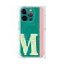 プレミアムスクエアケース with MagSafe［ オリジナル - initial color line - M green ］