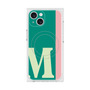 プレミアムスクエアケース with MagSafe［ オリジナル - initial color line - M green ］