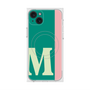 プレミアムスクエアケース with MagSafe［ オリジナル - initial color line - M green ］
