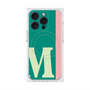 プレミアムスクエアケース with MagSafe［ オリジナル - initial color line - M green ］