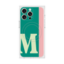 プレミアムスクエアケース with MagSafe［ オリジナル - initial color line - M green ］