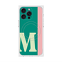 プレミアムスクエアケース with MagSafe［ オリジナル - initial color line - M green ］