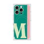 プレミアムスクエアケース with MagSafe［ オリジナル - initial color line - M green ］